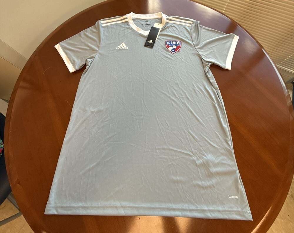 Adidas FC Dallas 2021 Training Jersey Gray Men's Size Large
